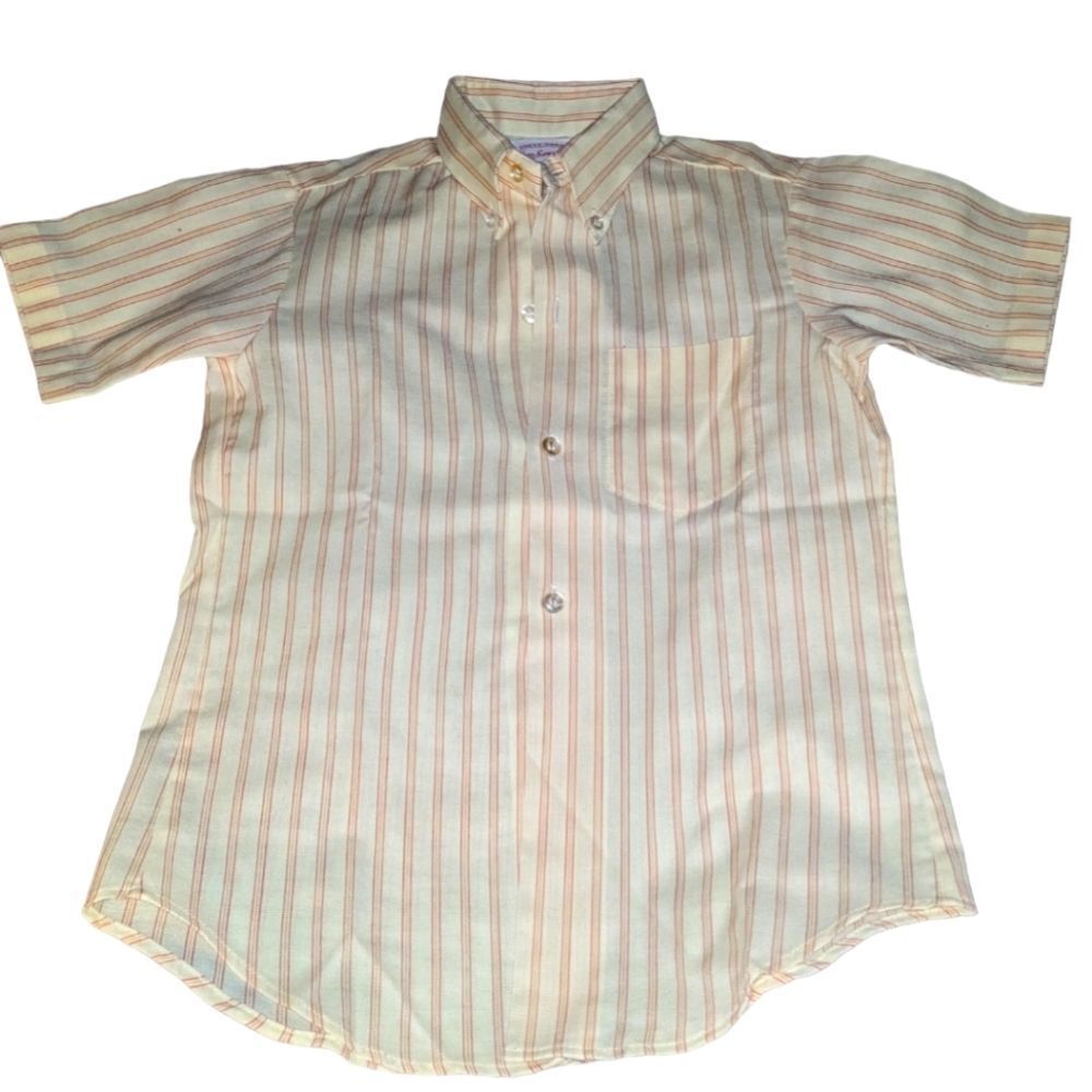 Tom Sawyer vintage‎ yellow and red striped shirt size 7